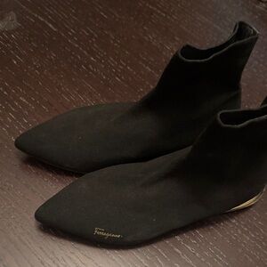 Salvatore Ferragamo Black Ankle Booties
